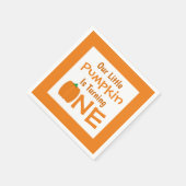 Little Pumpkin 1. Geburtstag Serviette (Ecke)