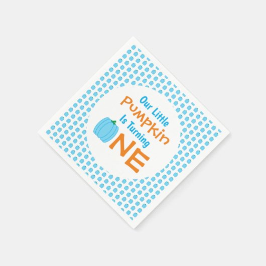 Little Pumpkin 1. Geburtstag Serviette (Ecke)