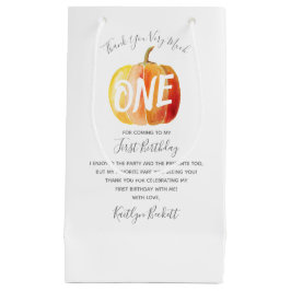 Little Pumpkin 1. Geburtstag Vielen Dank Kleine Geschenktüte