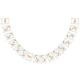 Little Pumpkin 1. Geburtstag Wasserfarbe Herbst He Wimpelkette