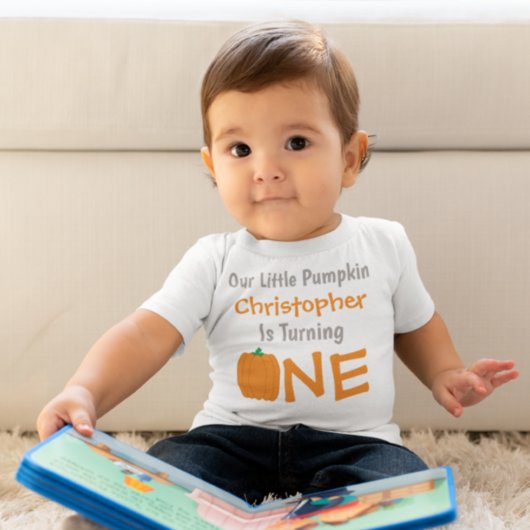 Little Pumpkin 1st Birthday Baby T-Shirt