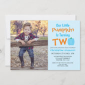 Little Pumpkin 2. Geburtstag Einladung (Vorderseite)