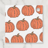 Little Pumpkin and Eichhörnchen Baby Dusche Geschenkanhänger (Rückseite)