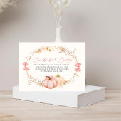 Little Pumpkin auf dem Weg Herbst Oktober Babydusc Begleitkarte