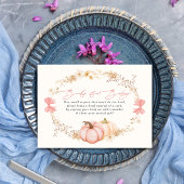 Little Pumpkin auf dem Weg Herbst Oktober Babydusc Begleitkarte