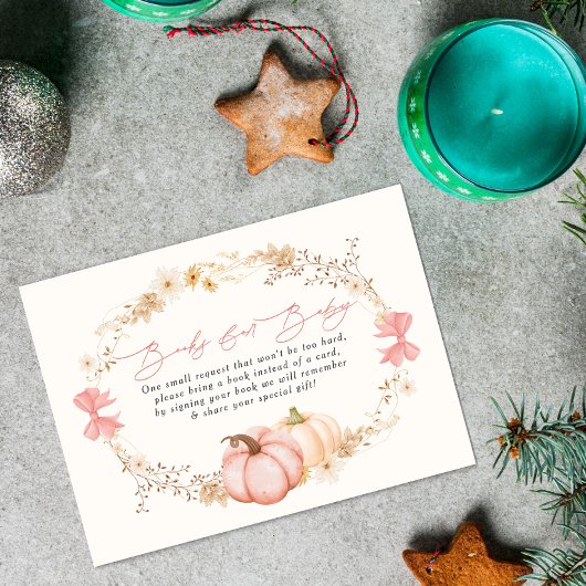 Little Pumpkin auf dem Weg Herbst Oktober Babydusc Begleitkarte