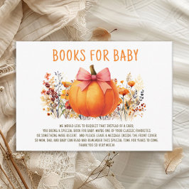Little Pumpkin Autumn Blume Girl Books for Baby Begleitkarte