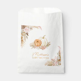Little Pumpkin Autumn Boho Fall Floral Baby Shower Geschenktütchen