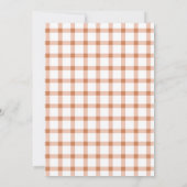 Little Pumpkin Autumn Erster Geburtstag Einladung (Rückseite)