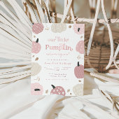 Little Pumpkin Autumn Erster Geburtstag Einladung