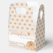 Little Pumpkin Autumn Fall Thank You Baby Shower  Geschenkschachtel (Geöffnet)