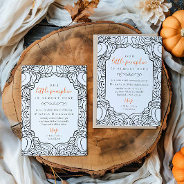 Little Pumpkin Autumn Halloween Baby Shower Einladung