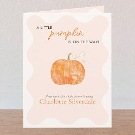 Little Pumpkin Autumn Herbst Babydusche Einladung