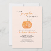 Little Pumpkin Autumn Herbst Babydusche Einladung (Vorderseite)