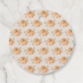 Little Pumpkin Autumn Herbst Babydusche Geschenkanhänger (Rückseite)