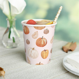 Little Pumpkin Autumn Herbst Babydusche Pappbecher