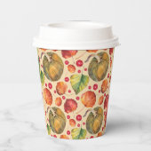 Little Pumpkin Autumn Herbst Babydusche Pappbecher (Rückseite)