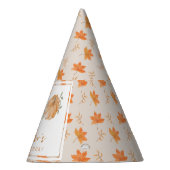 Little Pumpkin Autumn Leaf Herbst 2. Geburtstag Partyhütchen (Rechts)