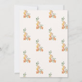 Little Pumpkin, Autumn Leaves Baby Shower Einladung (Rückseite)