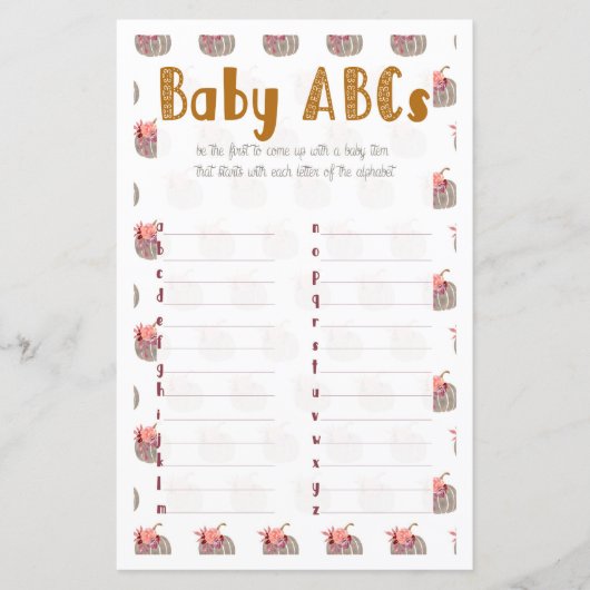Little Pumpkin Baby ABC (Vorderseite)