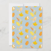 Little Pumpkin Baby Blue Baby Dusche von Mail Einladung (Rückseite)