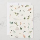 Little Pumpkin Baby Clothes Kinderdusche Einladung (Rückseite)