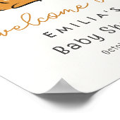 Little Pumpkin Baby Dusche Begrüßungszeichen Poster (Ecke)