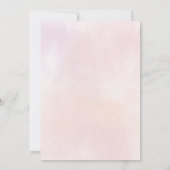 Little Pumpkin Baby Dusche Blush Pink Bouquet Einladung (Rückseite)