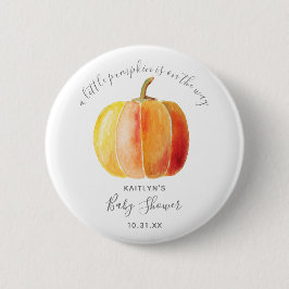 Little Pumpkin Baby Dusche Button