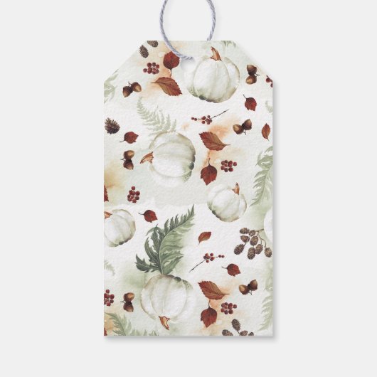 Little Pumpkin Baby Dusche Danke Geschenkanhänger (Rückseite)