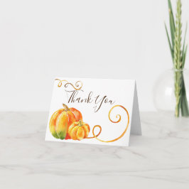 Little Pumpkin Baby Dusche Danke Karte