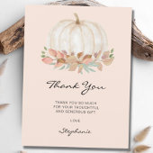 Little Pumpkin Baby Dusche Danke Postkarte