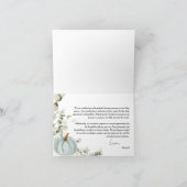 Little Pumpkin Baby Dusche Dankeskarte (Innenseite)