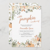Little Pumpkin Baby Dusche Einladung (Vorne/Hinten)