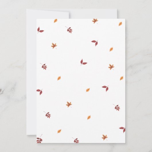 Little Pumpkin Baby Dusche Einladung (Rückseite)