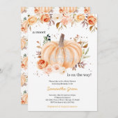 Little Pumpkin Baby Dusche Einladung (Vorne/Hinten)