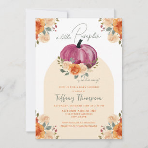 Little Pumpkin Baby Dusche Einladung