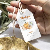 Little Pumpkin Baby Dusche Elegant Simple Modern I Geschenkanhänger