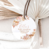 Little Pumpkin Baby Dusche Fall Pink Floral Gefall Geschenkanhänger