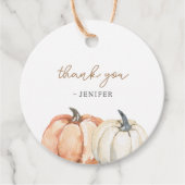 Little Pumpkin Baby Dusche Geschenkanhänger (Vorderseite)
