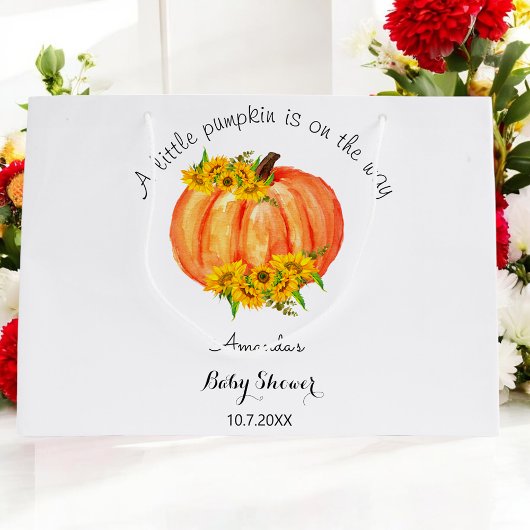 Little Pumpkin Baby Dusche Große Geschenktüte
