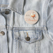 Little Pumpkin Baby Dusche - Herbstschick Button (Beispiel)