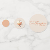 Little Pumpkin Baby Dusche - Herbstschick Konfetti (Vorderseiten)