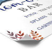 Little Pumpkin Baby Dusche Mama Osa Bar Sign Poster (Ecke)