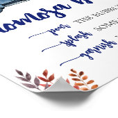 Little Pumpkin Baby Dusche Mama Osa Bar Sign Poster (Ecke)