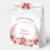 Little Pumpkin Baby Dusche Marsala Pink Große Zelt Geschenkschachtel (Vorderseite)