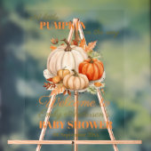 Little Pumpkin Baby Dusche Party Willkommen Acrylschild (Neutral)
