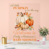 Little Pumpkin Baby Dusche Party Willkommen Acrylschild (Hochzeit)