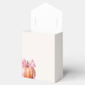 Little Pumpkin Baby Dusche - Pink Bow Fall Geschenkschachtel (Geöffnet)
