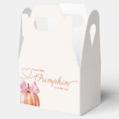 Little Pumpkin Baby Dusche - Pink Bow Fall Geschenkschachtel (Geöffnet)